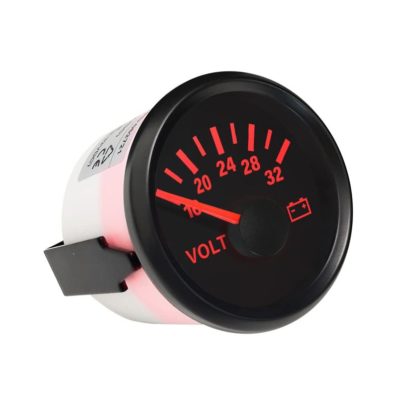 ELING Voltmeter Voltage Gauge 24V 16-32V 52mm(2") with Backlight for Car Boat Truck RV - Image 2